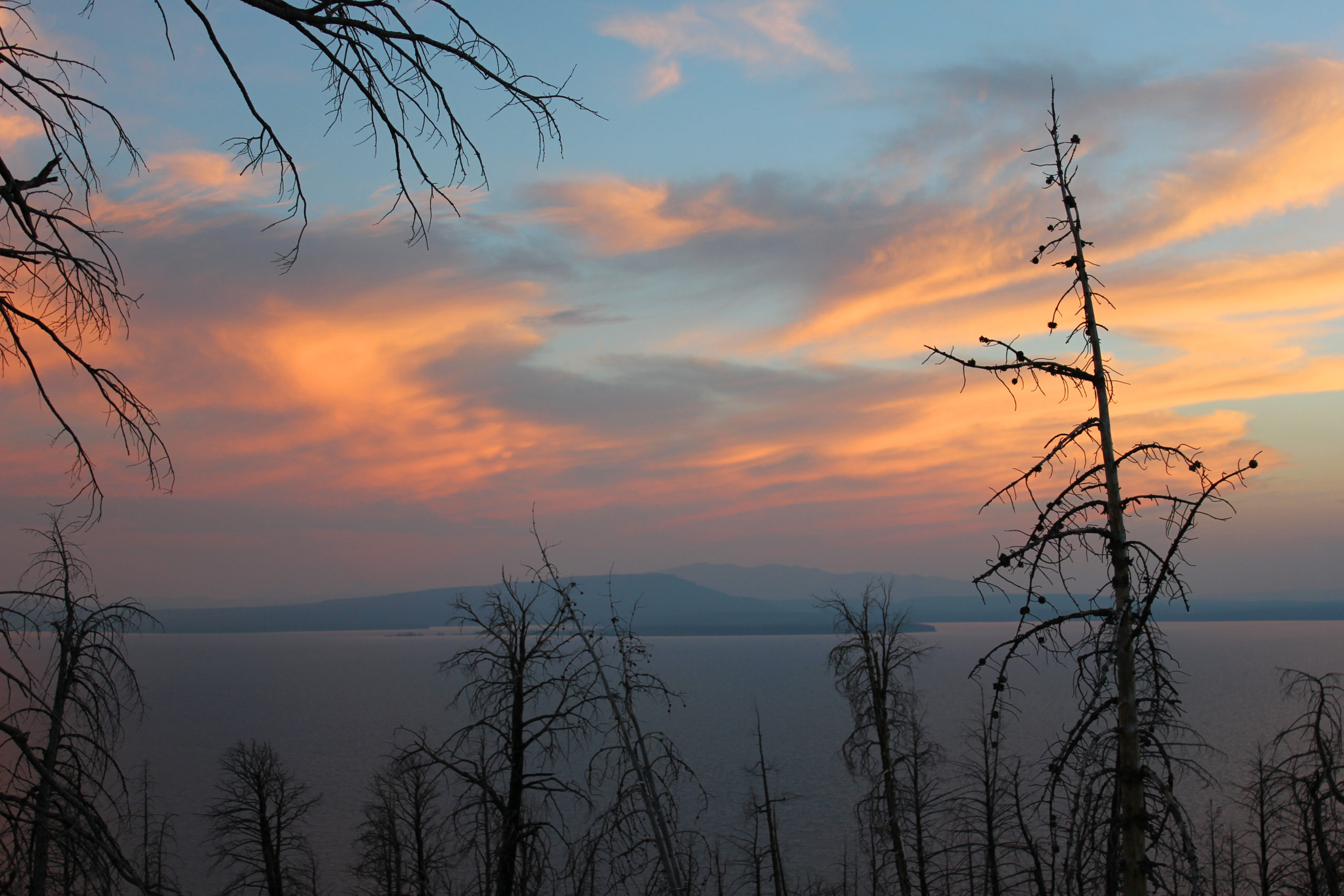 Exploring Yellowstone: A Sunset from Lake Butte Overlook