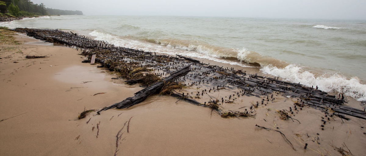 A Lighthouse and Shipwreck: 40 Mile Point