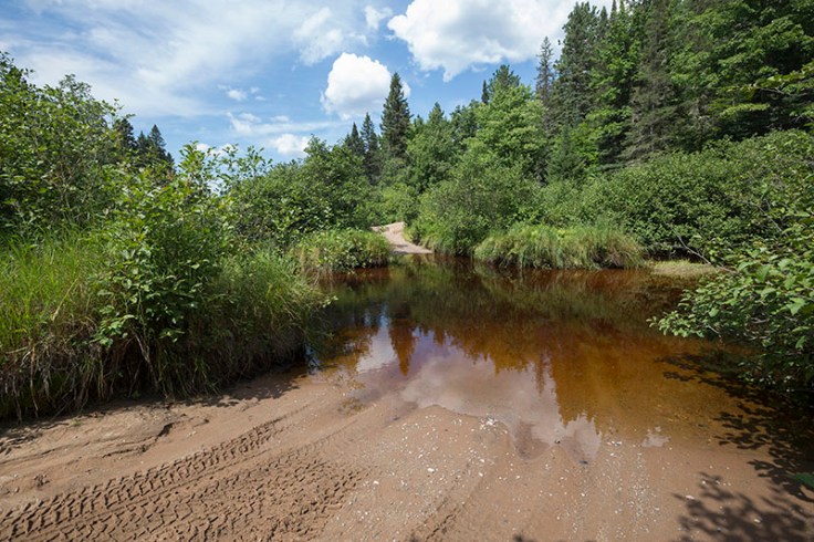 Creek over road