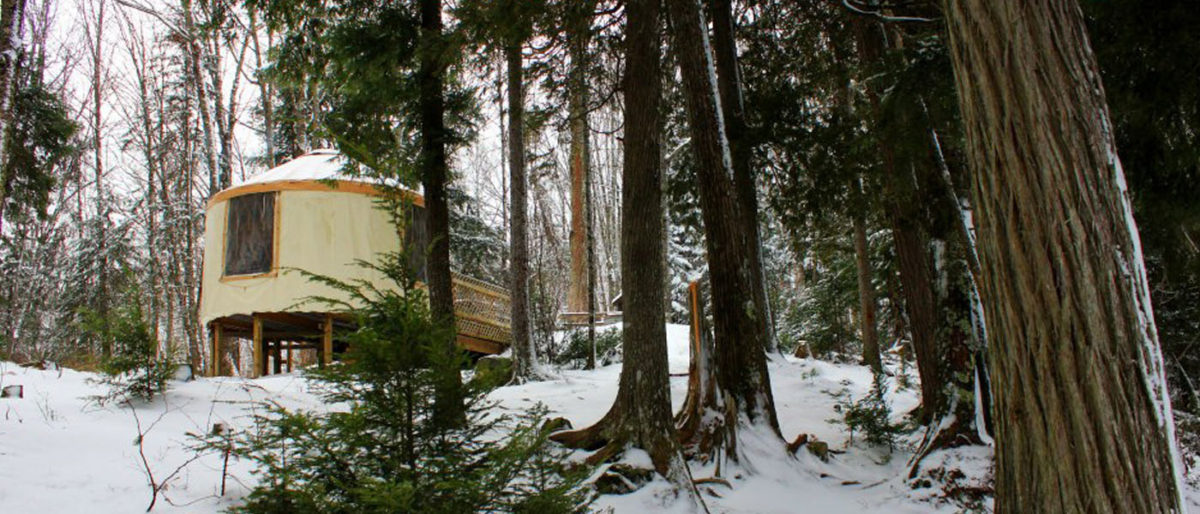 A Winter Stay at Teddy Lake Yurt