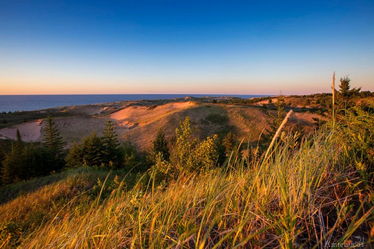 From above the dunes