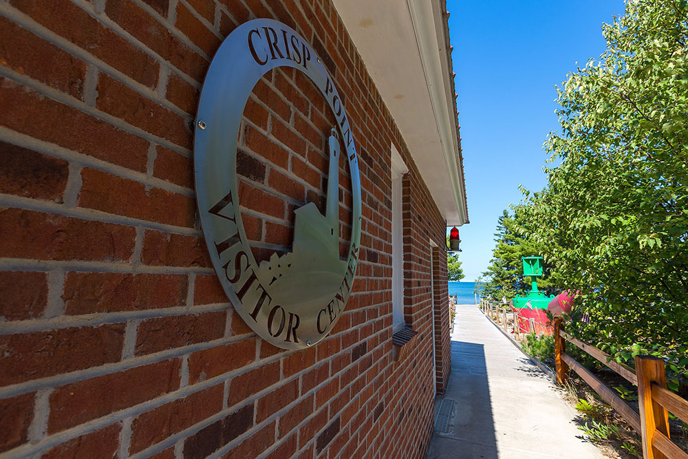 Crisp Point Visitor Center Sign
