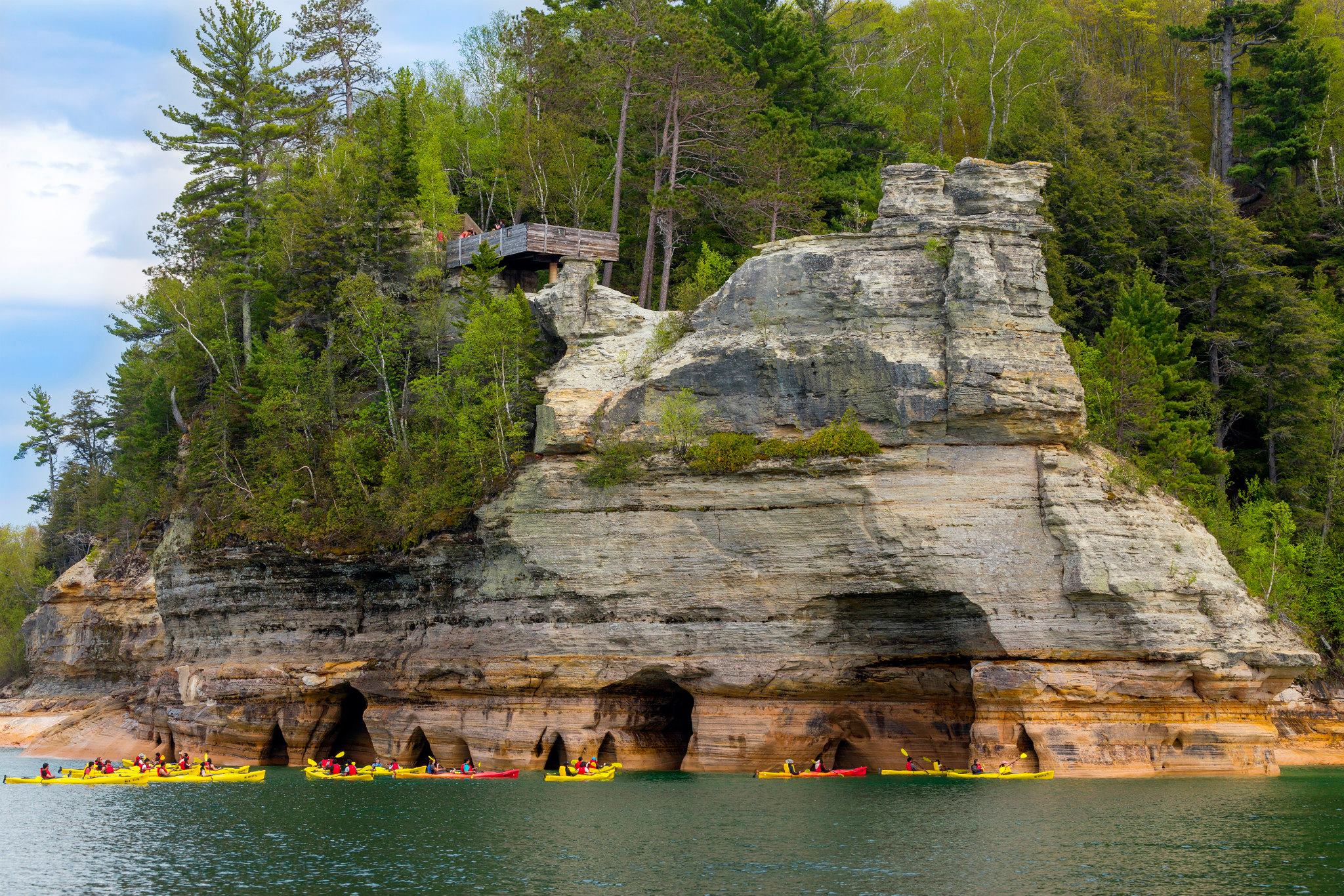 Miners Castle from Lake Superior