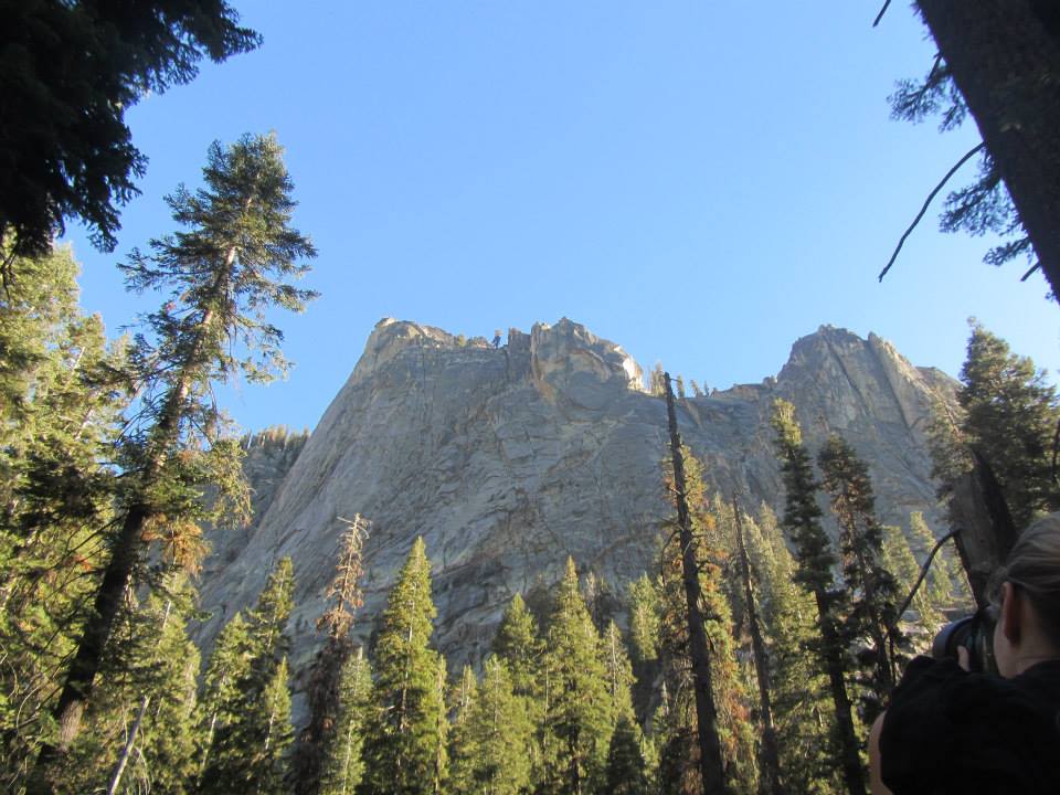 Amie taking photos of mountains