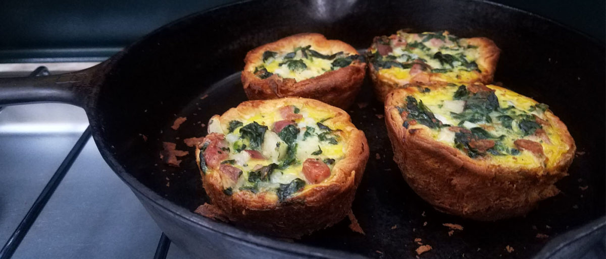 Pre-made Mini Quiches for an Easy Camping Dinner