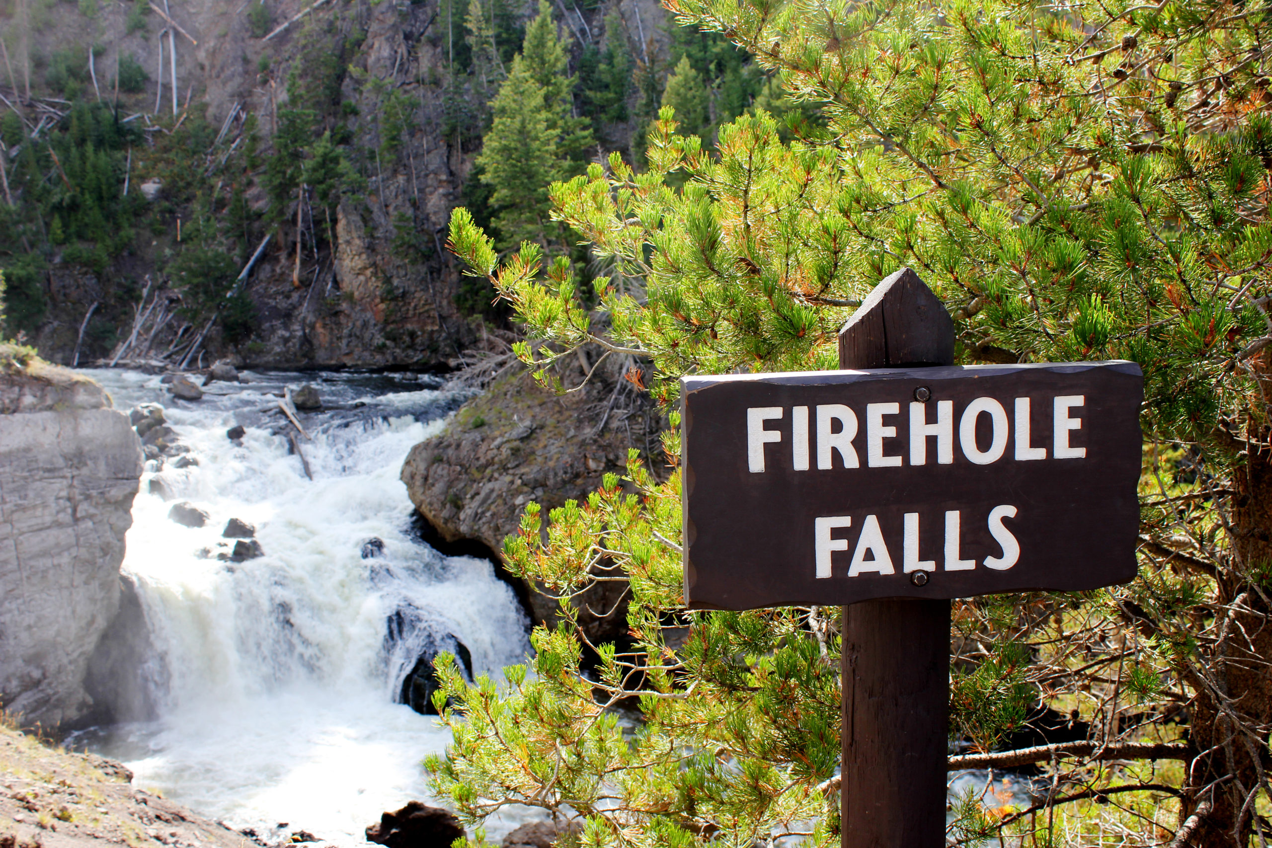 Waterfalls of Yellowstone: Firehole Canyon Falls