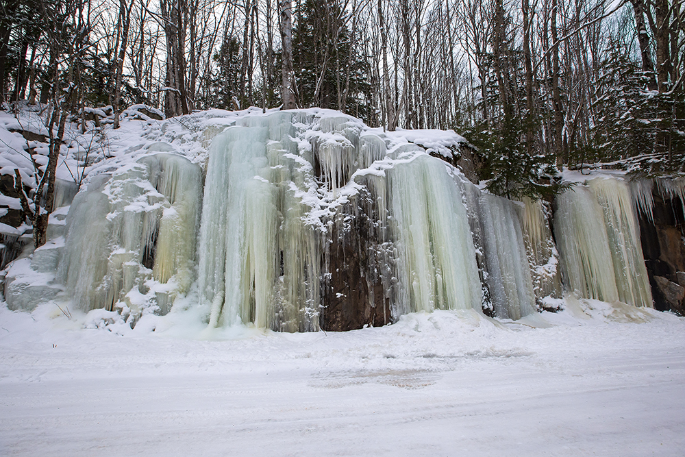 Towering curtain of ice