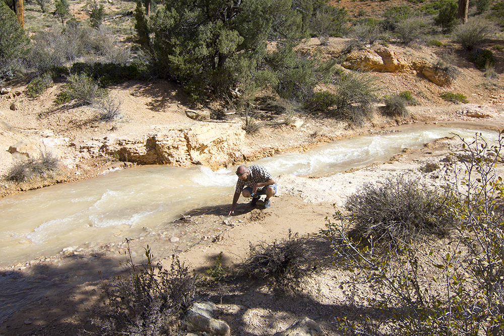 Steve in the Servier River