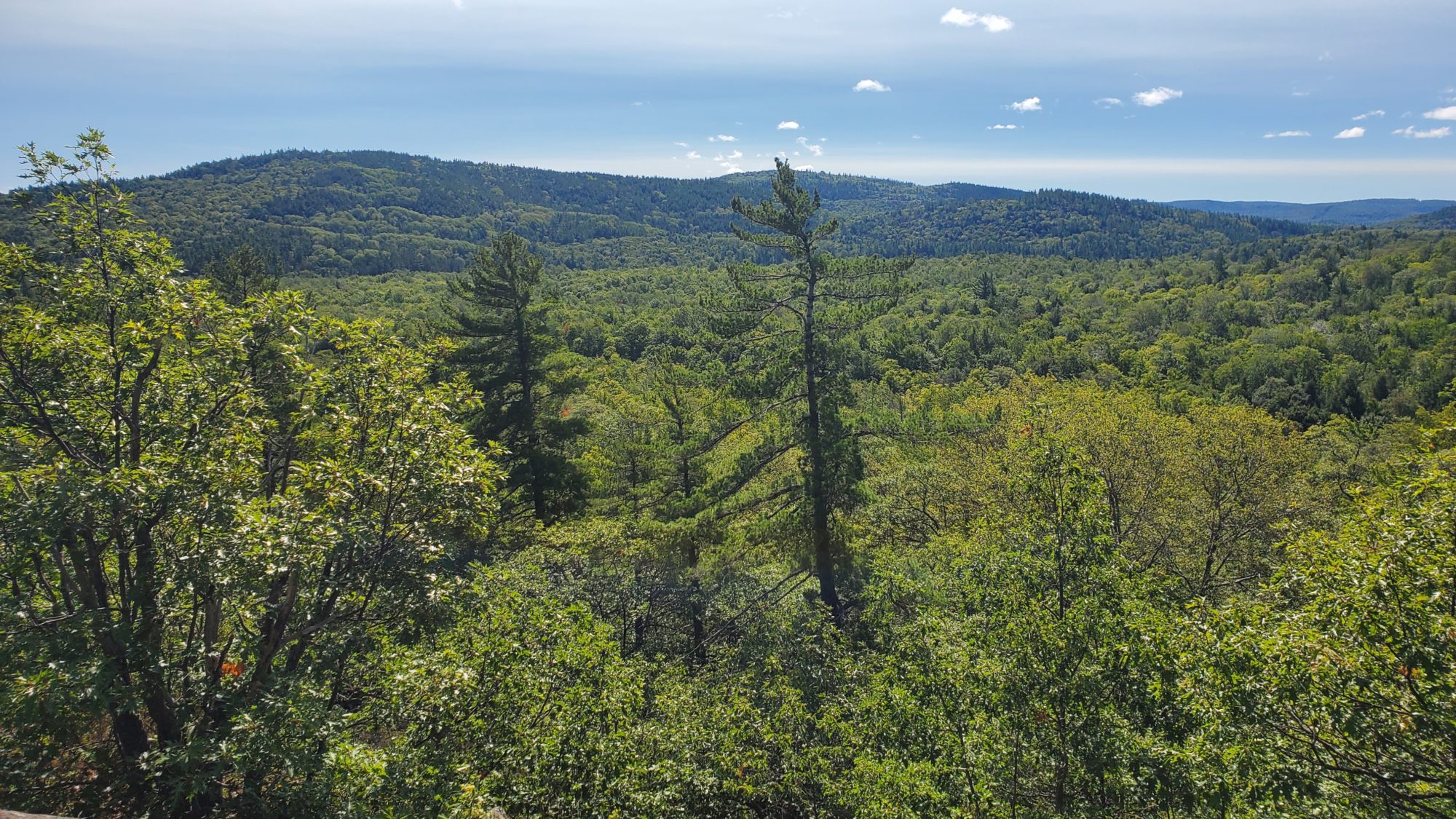 View of Huron Mountains from Powell Peak Trail