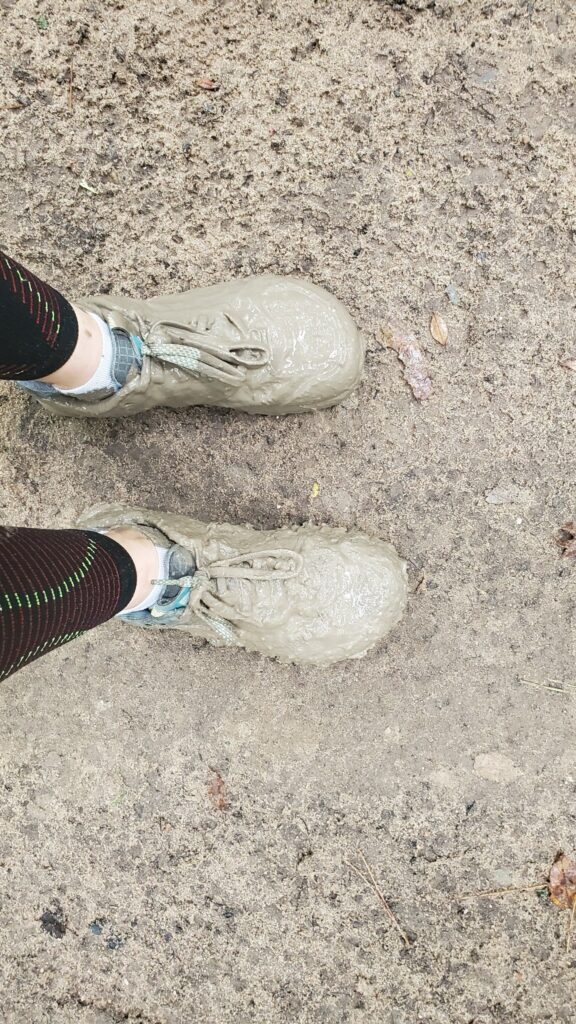 Very muddy shoes