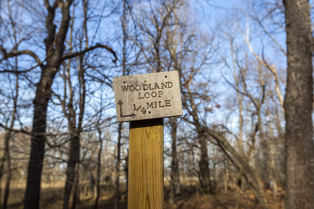 Woodland Loop sign