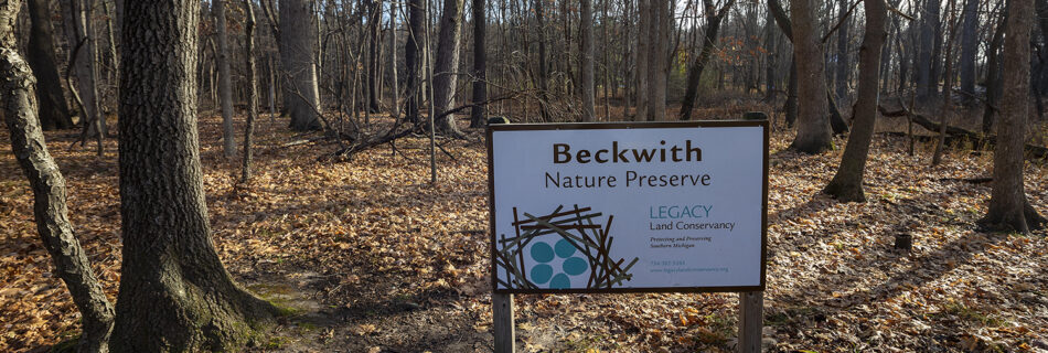 Beckwith Nature Preserve Sign