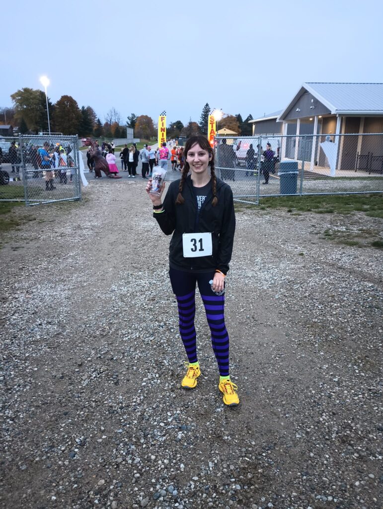 Amie at Dansville 5K
