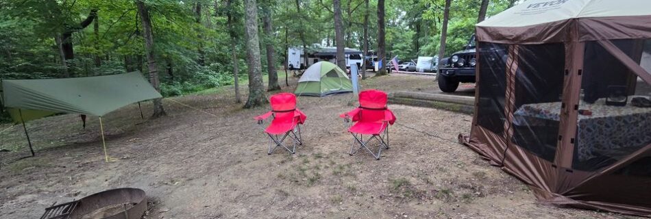 Hocking Hills State Park Campground Set Up