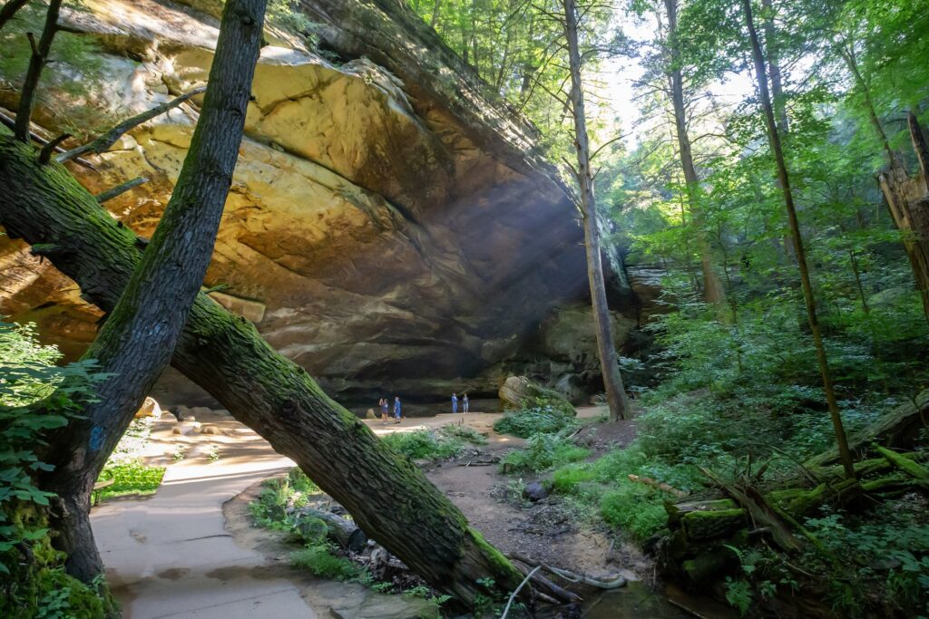 Ash Cave from the trail at Hocking Hills State Park