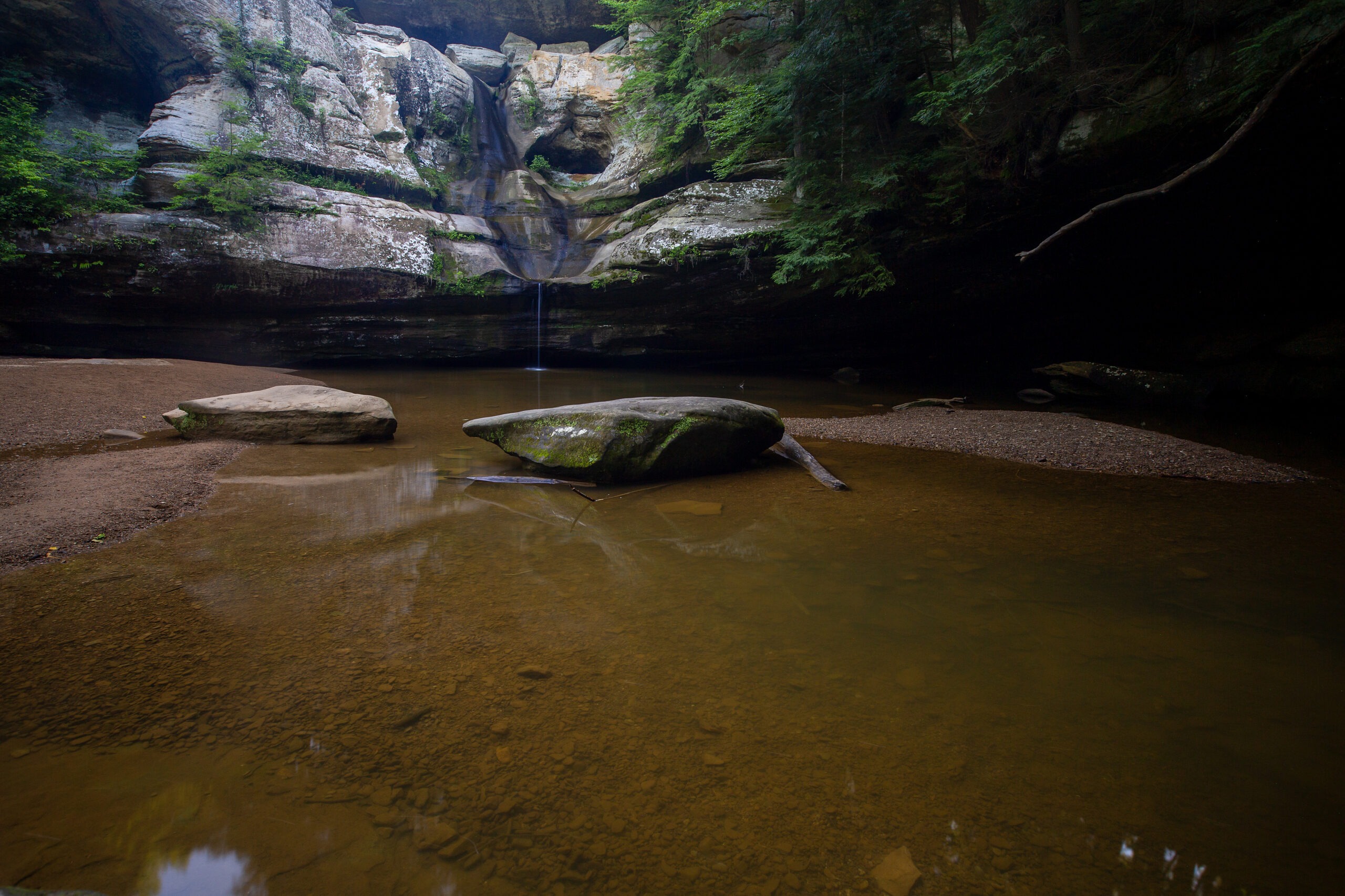 Hiking to Cedar Falls in Hocking Hill State Park