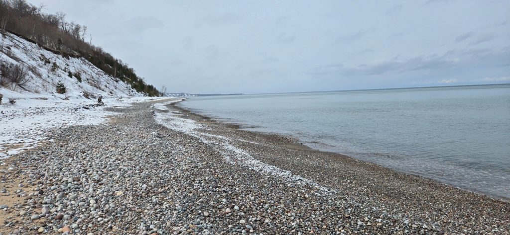 Running on the North Country Trail: Pictured&nbsp;Rocks
