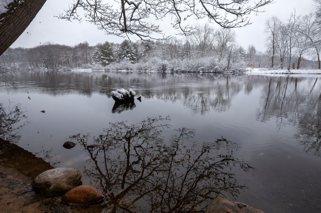 The grand river at Woldumar Nature Center