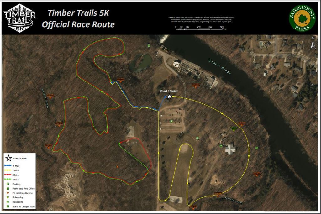 Timber Trails 5K Official Race Route