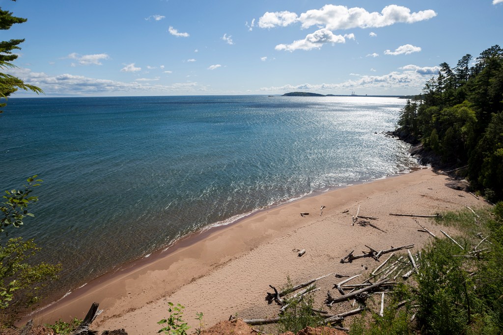 Lake Superior & Beach from North Country Trail