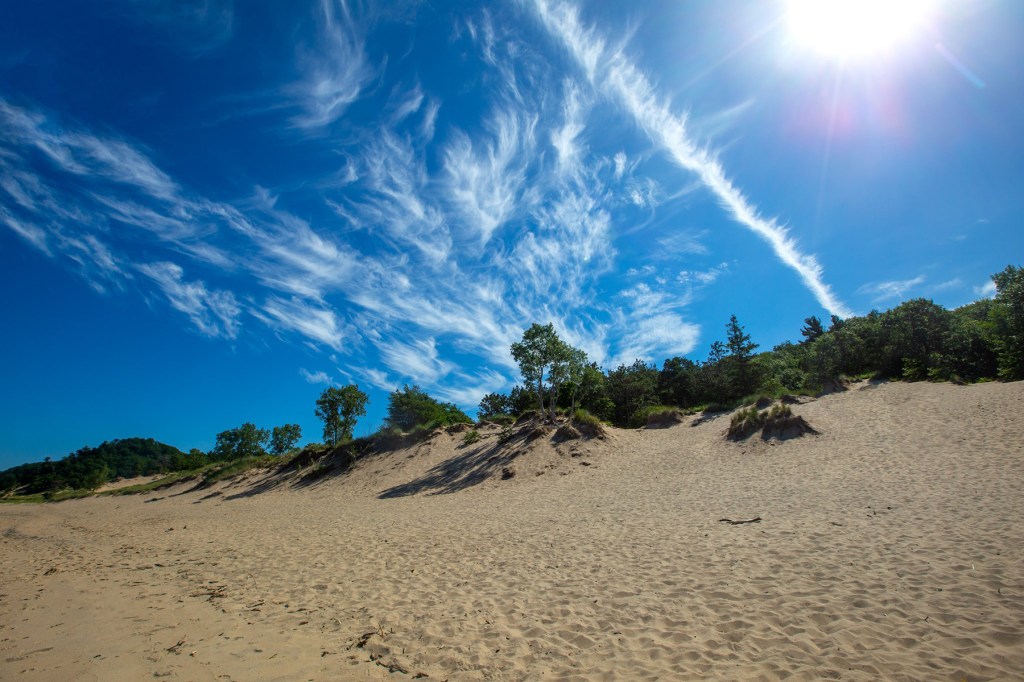 A Wooded Hike to Lake Michigan at Saugatuck Dunes State Park