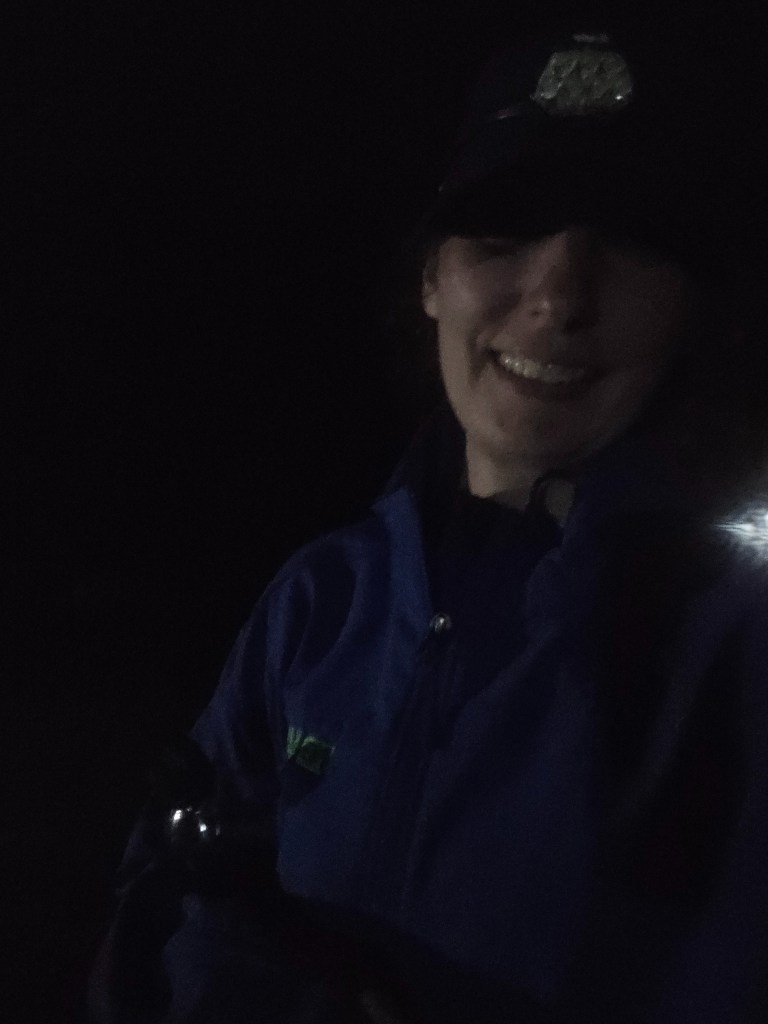Me smiling in the dark post nighthawk 5