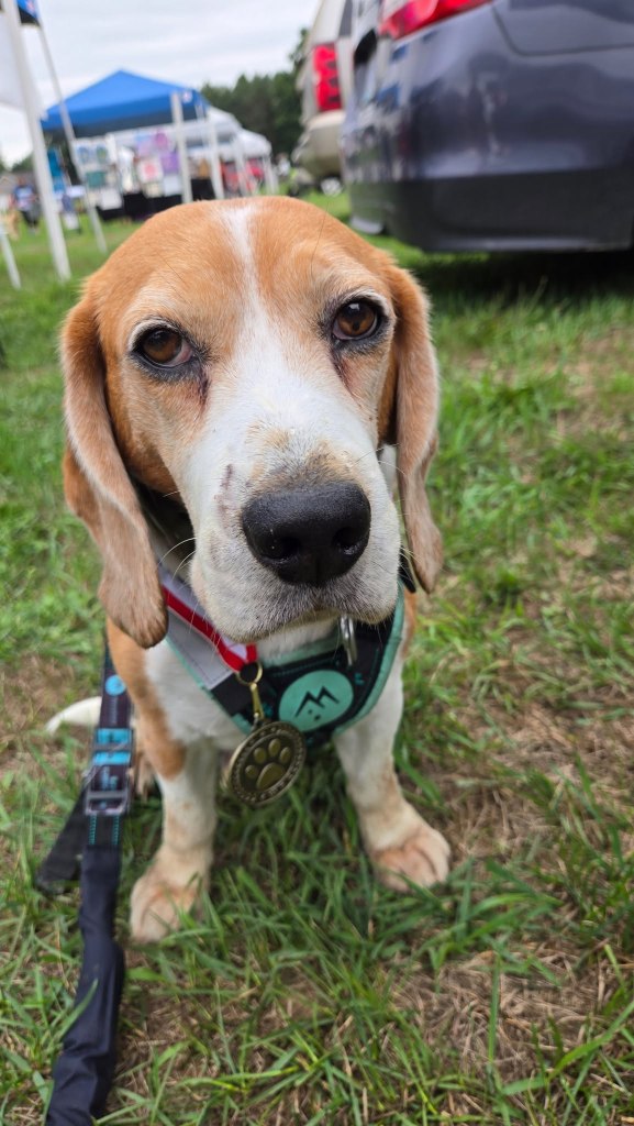 Dakota with his medal